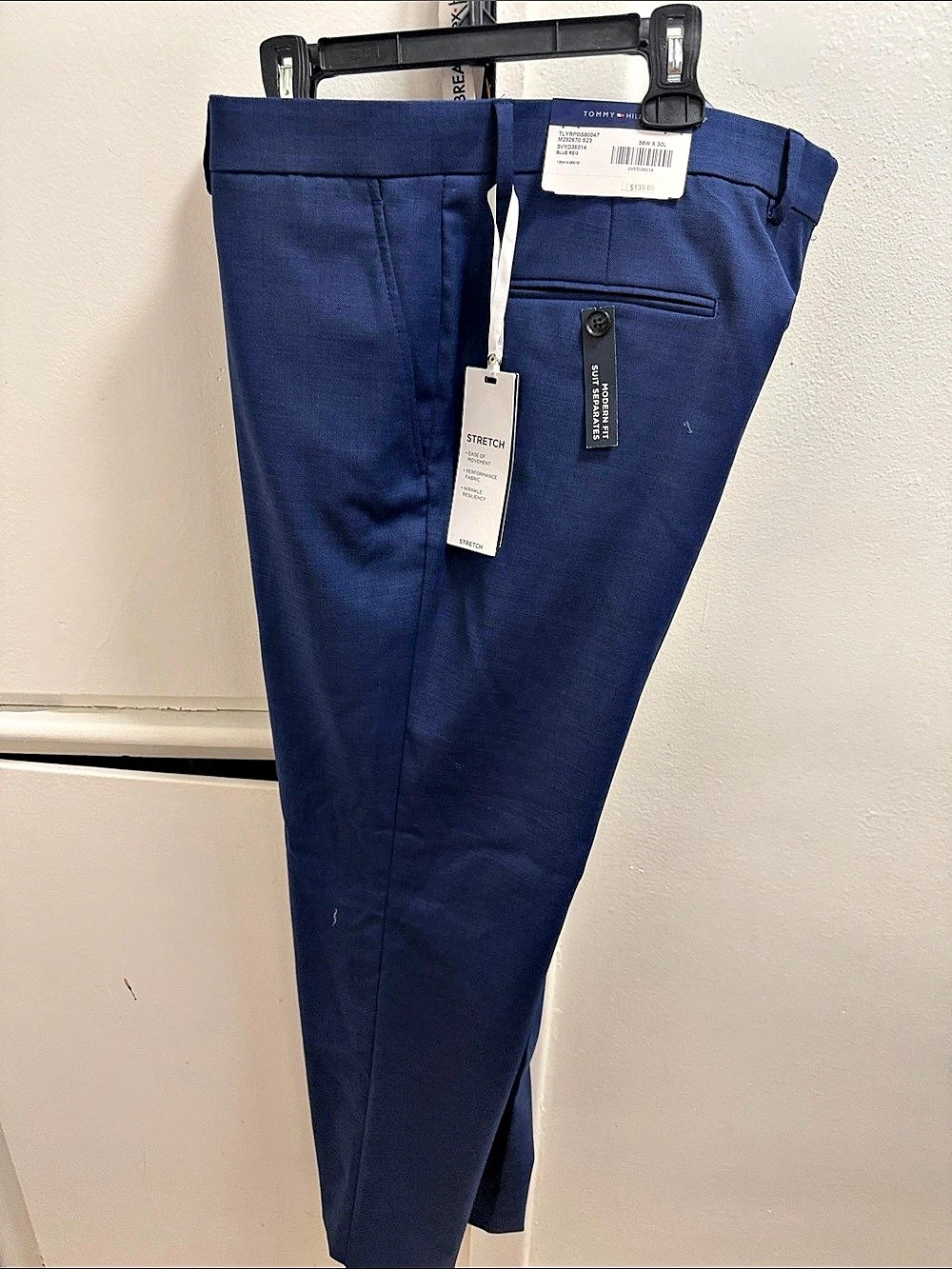 Tommy Hilfiger Modern Fit Suit Separates Dress Pants Blue Waist 38W x 30L